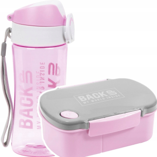 Záložná fľaša 400 ml + BackUP BUNCHBOX 3 priehradky Lunchbox BPA FREE